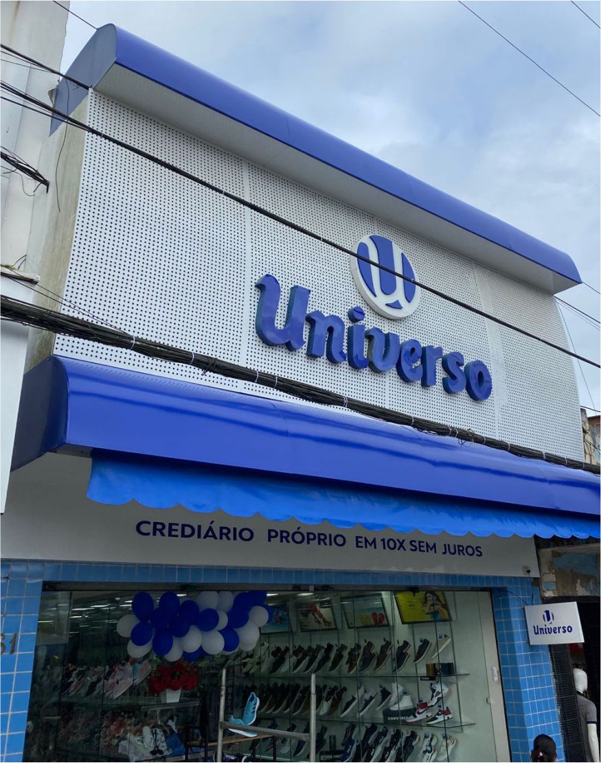 Universo - Loja de Calçados em Mutuípe Fachada da Loja Universo em Mutuípe
