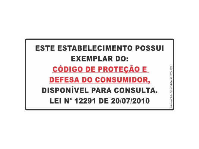 Adesivo - Código Defesa Consumidor