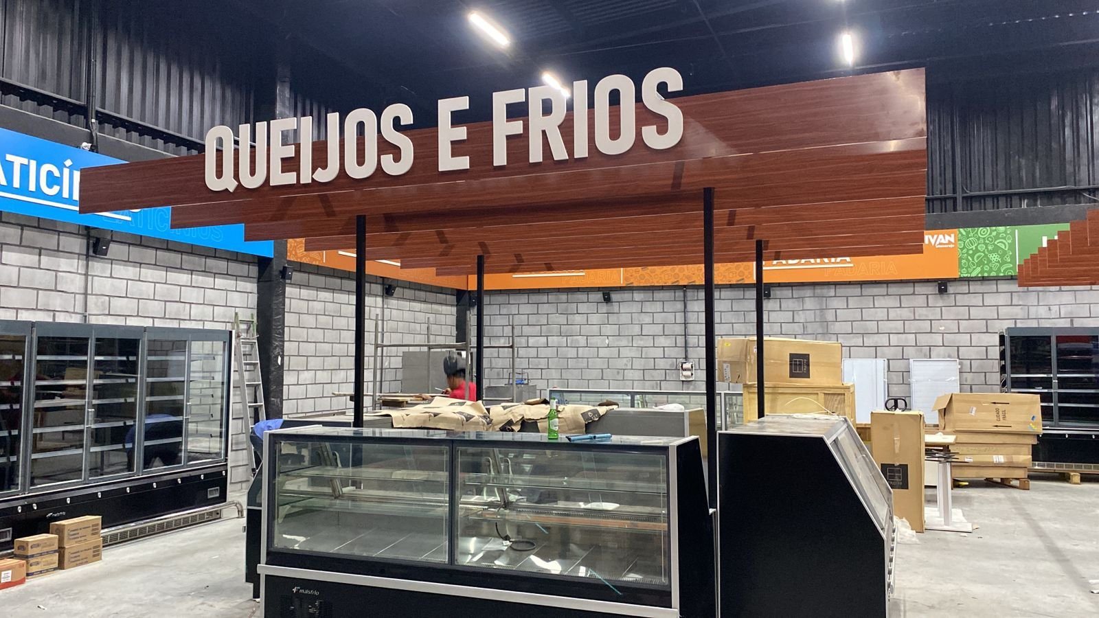 Setor de queijos e frios - Mercado Itaberaba
